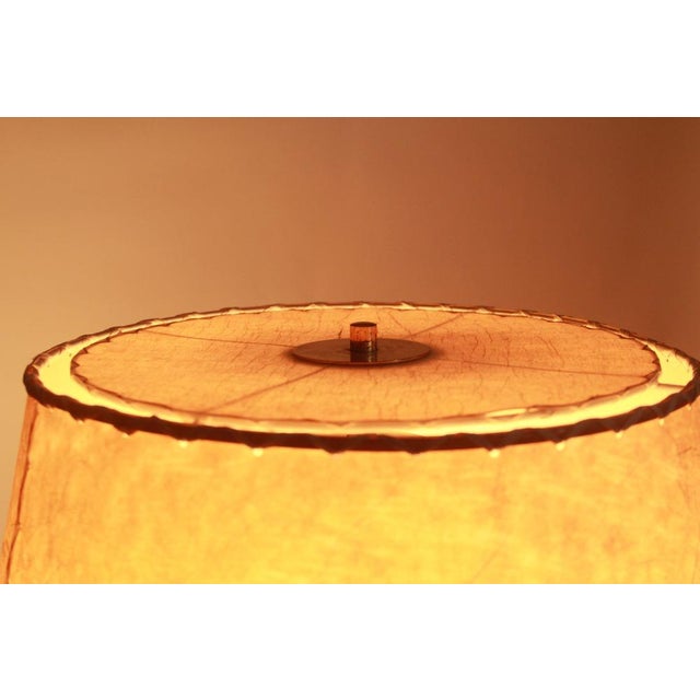 1950s Vintage Floor Lamp with Floral Shade, 1955 For Sale - Image 5 of 14