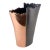 Mid-Century Modern Style Brutalist Aluminum Dipped Copper Jagged Mouth Vase For Sale