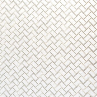 Sample - Schumacher x Neisha Crosland Parterre Wallpaper in Silver For Sale