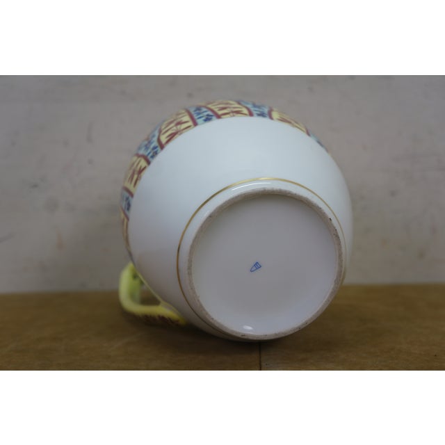 Antique Royal Vienna Floral Chintz Porcelain Serving Pitcher Jug 9" For Sale - Image 15 of 15
