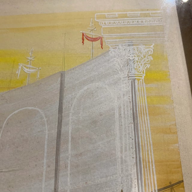 1960s 1960s Framed Watercolor Stage Rendering of Titus Andronicus by William Simmons For Sale - Image 5 of 10