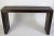 Modern Italian Modernist Dark Wood and Steel Console Table For Sale - Image 3 of 8