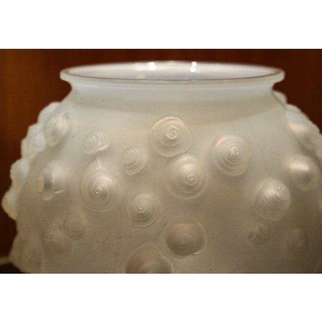 Palissy Vase in White Glass by René Lalique for Lalique, France, 1926 For Sale - Image 3 of 10