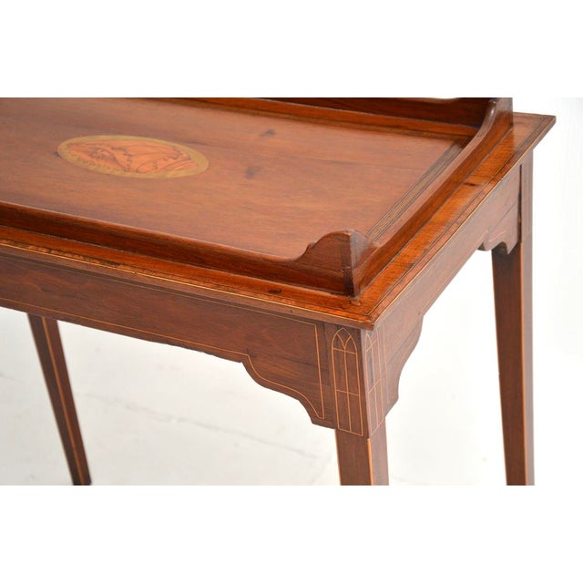 Brown Antique Edwardian Side Table, 1900s For Sale - Image 8 of 11