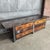 Industrial Workbench with Wooden Drawers For Sale - Image 4 of 12