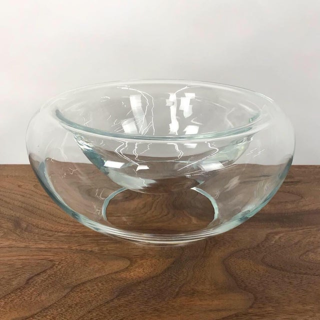 Double Layered Modern Glass Bowl Chairish