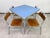 Vintage Aluminium Dining Table and Chairs, 1960s, Set of 5 For Sale - Image 3 of 18