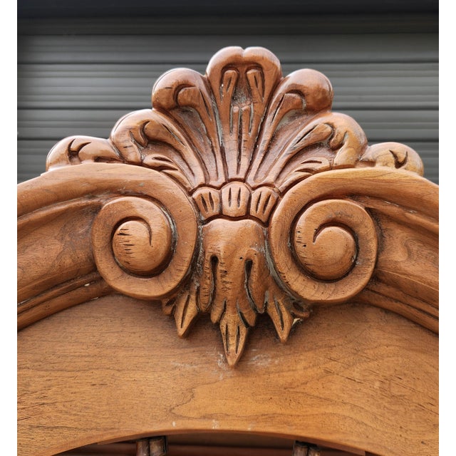 Beige Tuscan Style Clothing Armoire From Century Furniture For Sale - Image 8 of 13