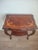 Antique French Louis XV Style Inlaid Marquetry and Carved Walnut Accent Table For Sale - Image 10 of 11
