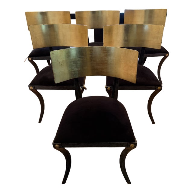 Klismos-Inspired Dining Side Chairs For Sale