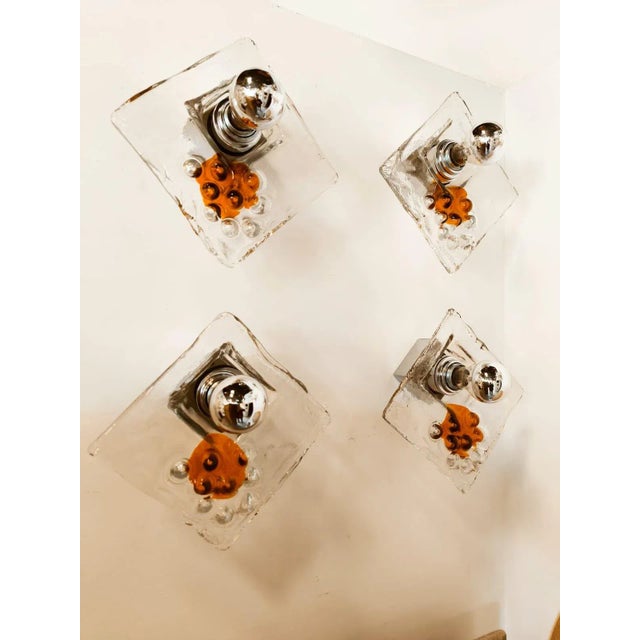 Wall Light in Murano from Mazzega, in Very Good conditions. Designed 1970 to 1979 I have official proof of authenticity...