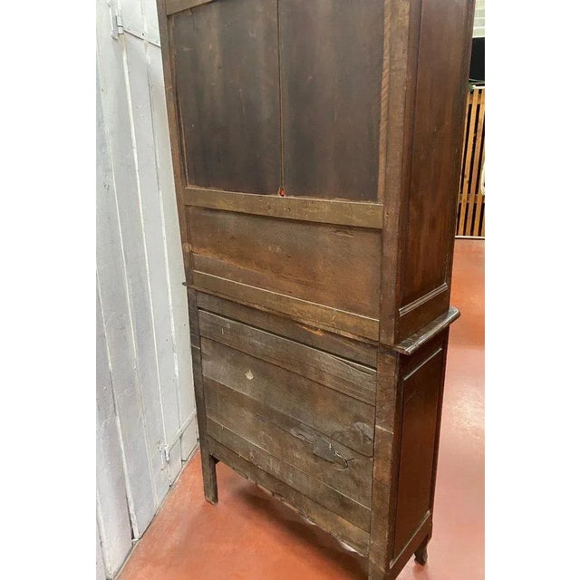 Small Two-Piece Glazed Cabinet For Sale - Image 10 of 13