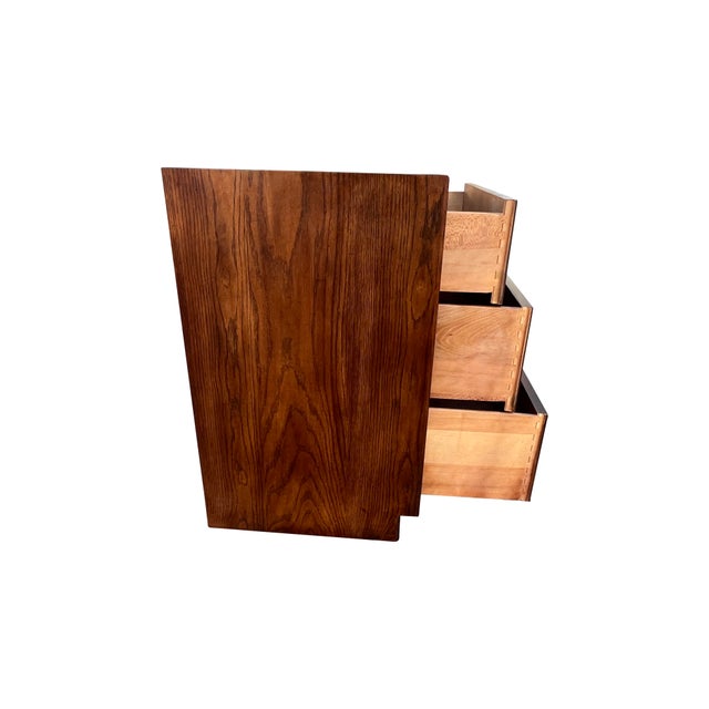 Late 20th Century Henredon Campaign Scene 1 Bachelors Chest Dresser For Sale - Image 12 of 15