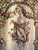 French Aubusson Verdure View of a Trellis Decor, Flowers and Putti Statue 1700 Hundreds For Sale - Image 4 of 17