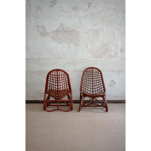 Vintage Bamboo Armchairs, 1980s, Set of 2 For Sale - Image 11 of 15