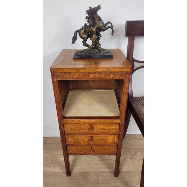 Vintage Bedside Cabinet in Oak, 1960 For Sale - Image 17 of 17