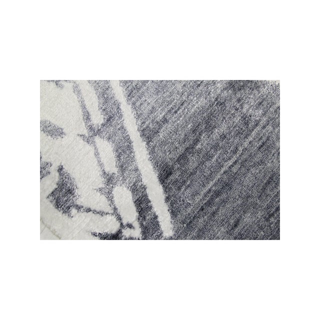 Gray Handwoven Contemporary Area Rug 12x18 For Sale - Image 8 of 9