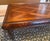 Brass Vintage Regency Style Mahogany Parquetry Coffee Table With Flame Mahogany Apron For Sale - Image 8 of 15