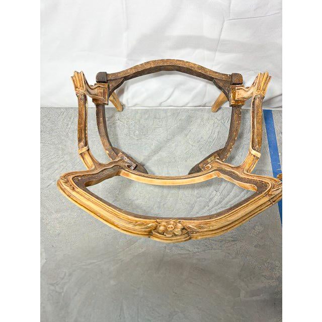 Mid 19th Century Mid 19th Century Set of 4 Louis XV Style Dining Chair Frames For Sale - Image 5 of 12