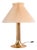 Danish Table Lamp with Fabric Shade, 1960s For Sale