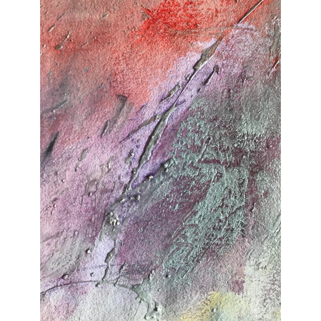 Patricia Zippin "Tillamook Flight 6 of 12" 1980s Mixed Media Abstract Painting For Sale - Image 4 of 7