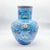 Handmade Ceramic Vase (30cm) – Turquoise “Firuze” Blue with Stylized Fan Flowers – Ottoman Palmette Design For Sale - Image 6 of 8