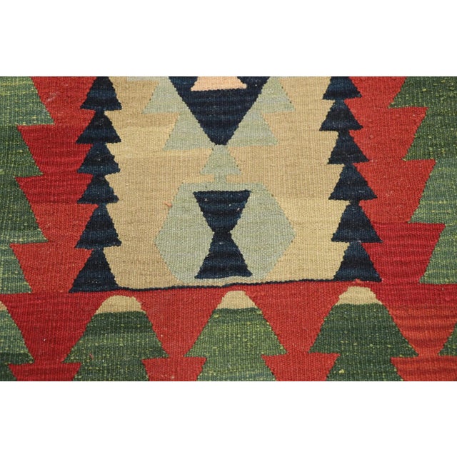 Vintage Persian Shiraz Kilim Rug - 02'00 X 02'10 For Sale - Image 4 of 9
