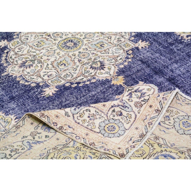Vintage Turkish Anatolian Hand-knotted with care using traditional rug-making techniques, this wool rug blends timeless...