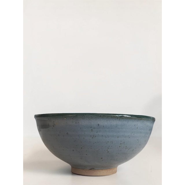 Stoneware Bowl on a Foot by Nathalie Pierlot, Ratilly, Puisaye, 1990s For Sale - Image 3 of 7