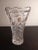 1980s Lead Crystal Clear Germany Etched Vase For Sale - Image 5 of 7