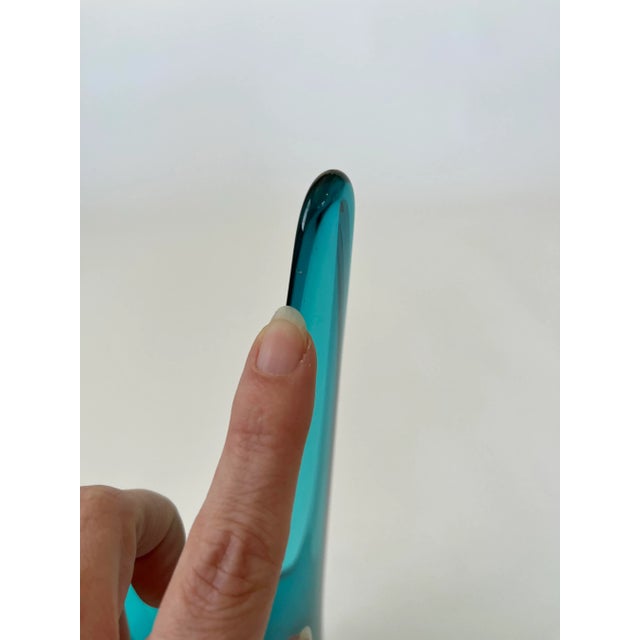 Mid-Century Blue Viking Glass Pitcher For Sale - Image 12 of 13