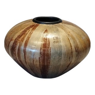 Large Vintage Vase in Leaves, 1950s For Sale
