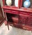 Carved and Gilded Red Lacquered Wood Bookcase, 1890s For Sale - Image 3 of 9