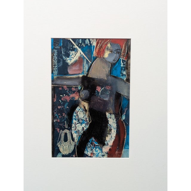Paper Original Nude Figural Mixed Media Art Signed For Sale - Image 7 of 10