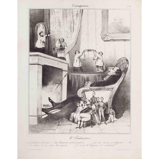 Very good proof belonging to the Charivari Edition. Scattered foxing, otherwise good condition. Customs stamp. Good...