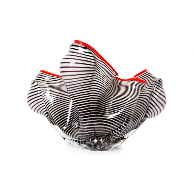 2000 - 2009 Freeform Art Glass Centerpiece, Signed For Sale - Image 5 of 10