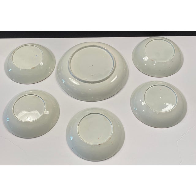 Ceramic Early 19th Century Wedgwood Pagoda Imari Bowls - Set of Six For Sale - Image 7 of 7