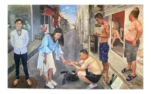 Su Yu, Loto Attraction, 2020, Oil on Canvas
