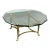Drexel Furniture Connoisseur Collection Brass Coffee Table, Circa 1987 For Sale
