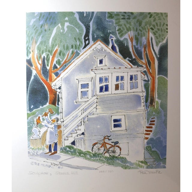 1990s Original 1996 Limited Edition Rie Munoz Signed Numbered Sculptor Starr Art Print For Sale - Image 5 of 10