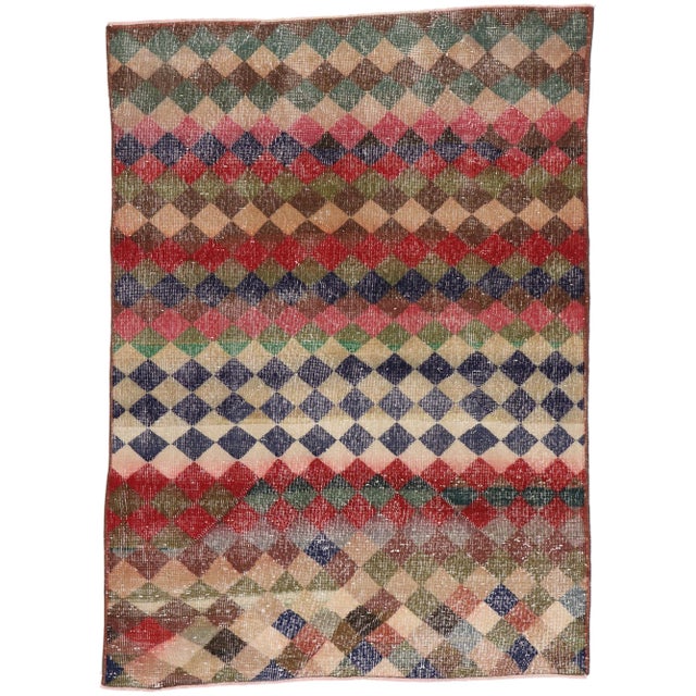 Vintage Turkish Sivas Rug, 04'03 X 05'10 For Sale - Image 10 of 10