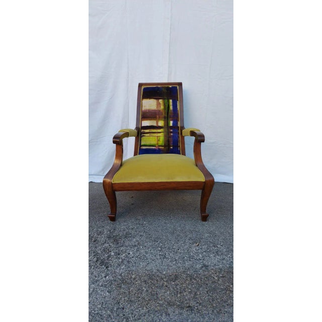 Brown Armchair, 1880s For Sale - Image 8 of 11