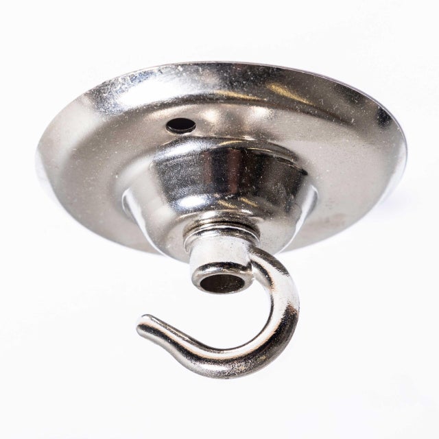 Industrial Grey Benjamin Crysteel Enamelled Parabolic Lamps, 1950s, Set of 2 For Sale - Image 13 of 15