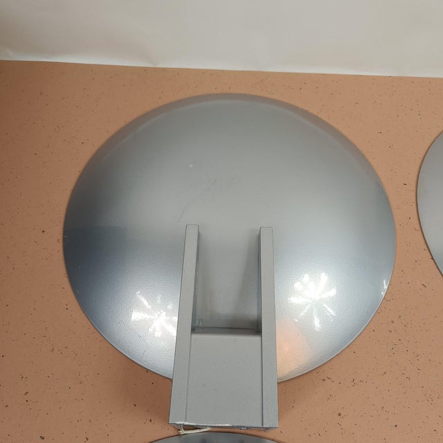 Metal Stately Wall Lamps by Pierre Disderot for Soka, 1980s, Set of 4 For Sale - Image 7 of 11