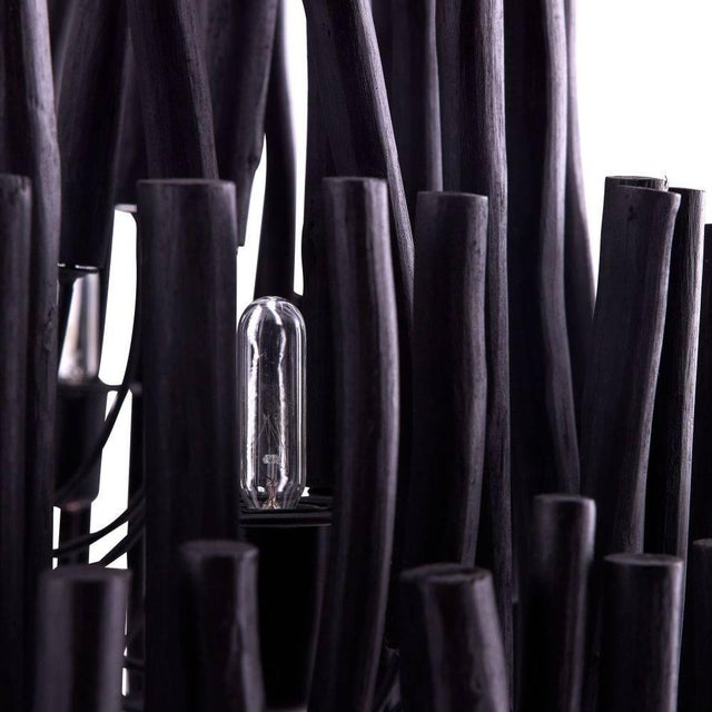 Contemporary Arteriors Home Tilda Large Chandelier, Black For Sale - Image 3 of 18