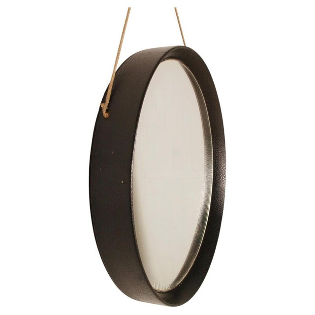 1950s Round Wall Mirror by Luigi Fontana for Fontana Arte, 1950s For Sale - Image 5 of 10