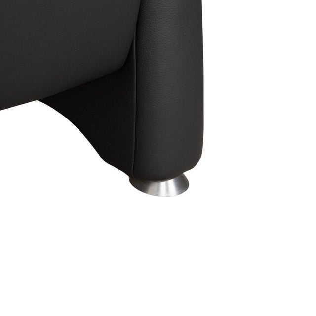 Dark Grey Leather Varia Two-Seater Sofas with Manual Function from Mondo, Set of 2 For Sale - Image 12 of 18