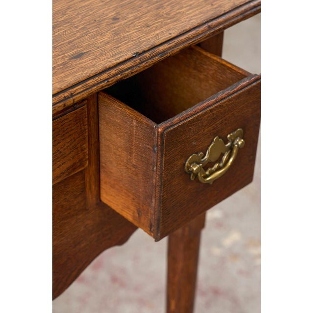 Brown 18th Century Georgian Period Oak Lowboy For Sale - Image 8 of 15