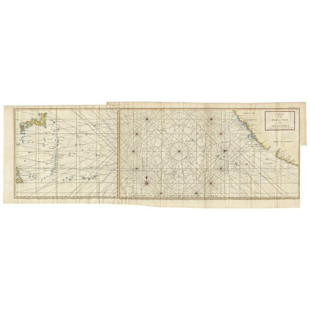 Antique Chart of the Mid-Pacific Ocean by Anson, 1784 For Sale
