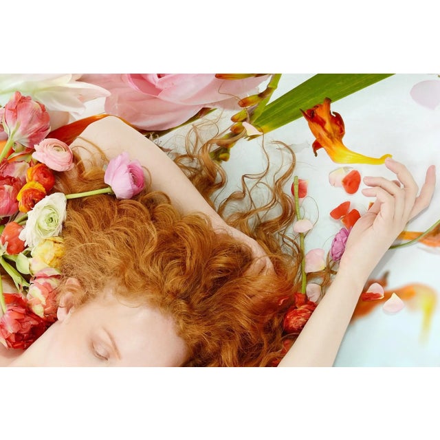 Flora 08 is a vibrant Digital C-Type print available in this size of 25" x 37" in an Edition of 15. Her golden hair...